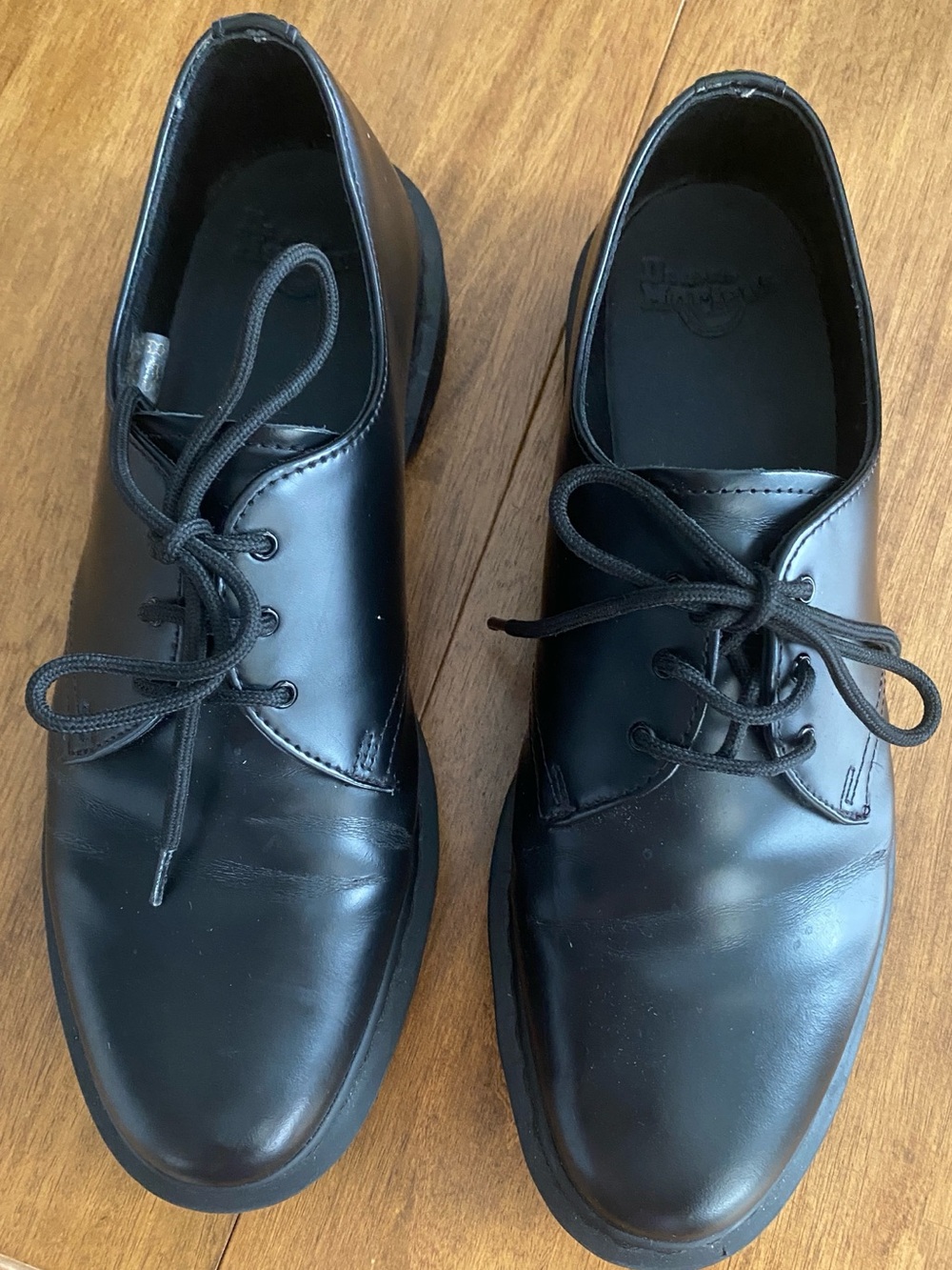Dr. Martens 1461 Mono All Black Leather Oxford Shoes Men 13 US / Women 14 (UK 12